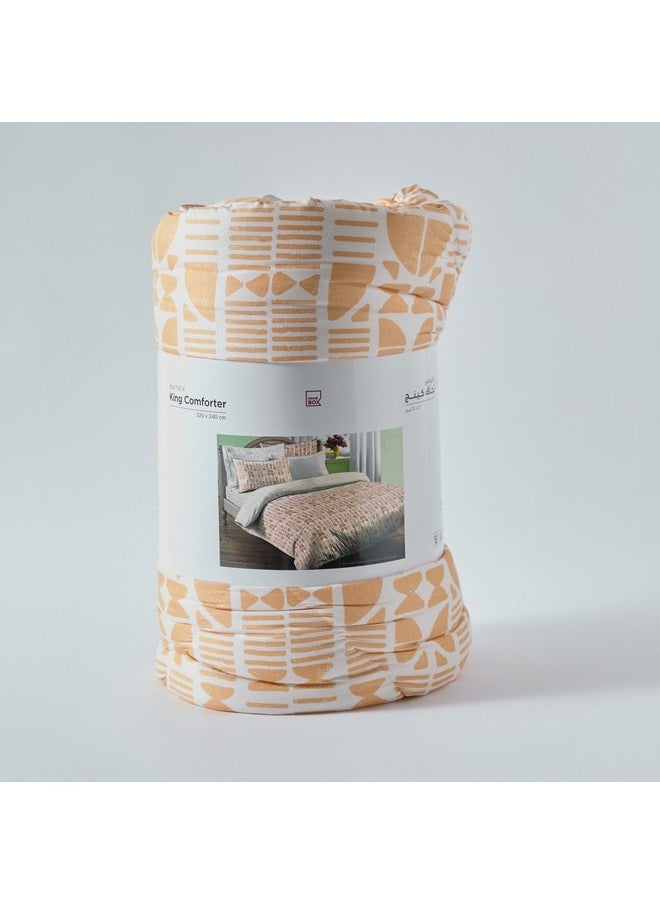 Home Box Matrix Microfiber King Comforter 240 x 220 cm  - Image 5