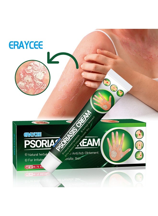 ERAYCEE Psoriasis Cream, Anti-Itching Dermatitis Herbal ointment, Powerfully Inhibits Fungi ,quickly relieves psoriasis, suitable for itching all over the body 20G - Image 1