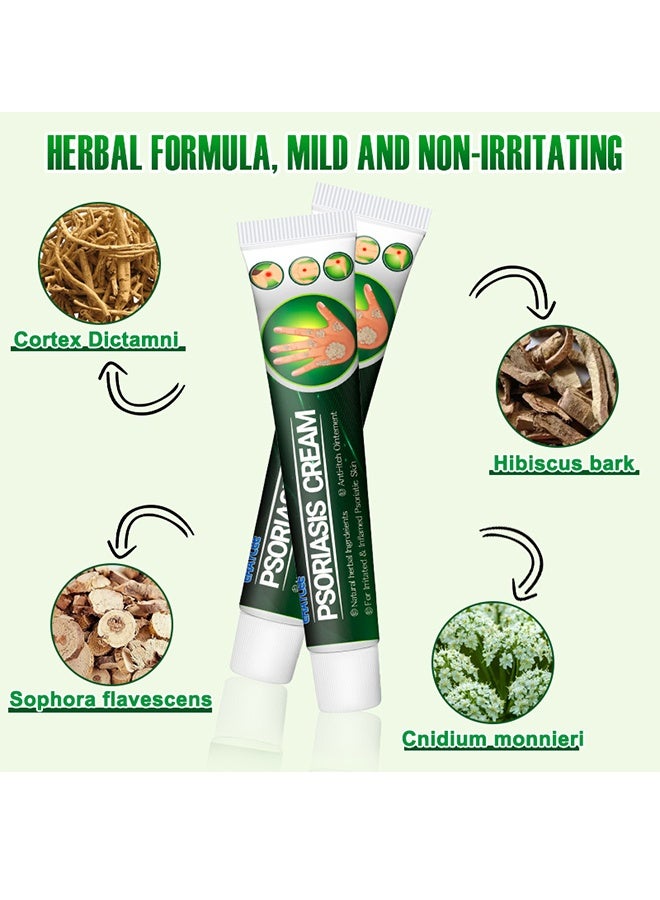 ERAYCEE Psoriasis Cream, Anti-Itching Dermatitis Herbal ointment, Powerfully Inhibits Fungi ,quickly relieves psoriasis, suitable for itching all over the body 20G - Image 4