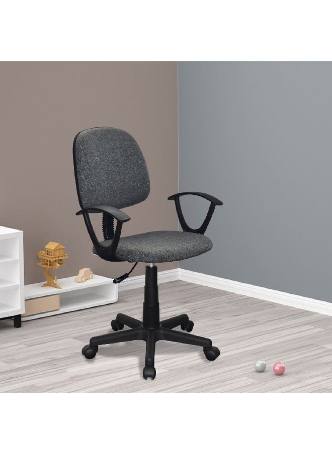 Micasa - Soft Padded Seat Adjustable Swivel Office Chair For Kids Grey 1190-1290 X 680 X 700 Mm Zy-1008T-Grey - Image 1