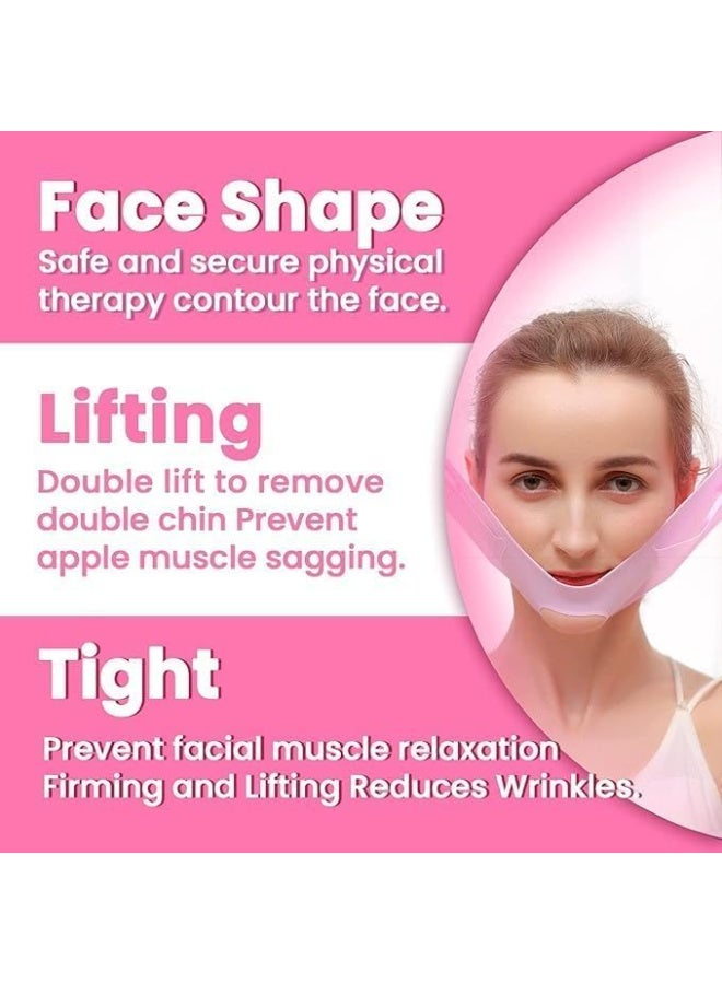 Silicone Face Lift Mask V Shape | Adjustable Face Support Strap for Jawline and Chin Shaping | Comfortable Facial Support for Daily Use - Image 4