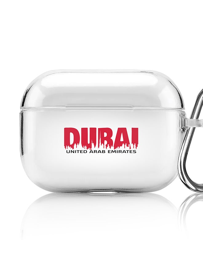 Stylizedd Classic Clear printed Case for Apple AirPods Pro 2nd Generation Thin Transparent Cover [Designed for Apple AirPods Pro 2nd Generation] - Dubai Horizon - Image 1