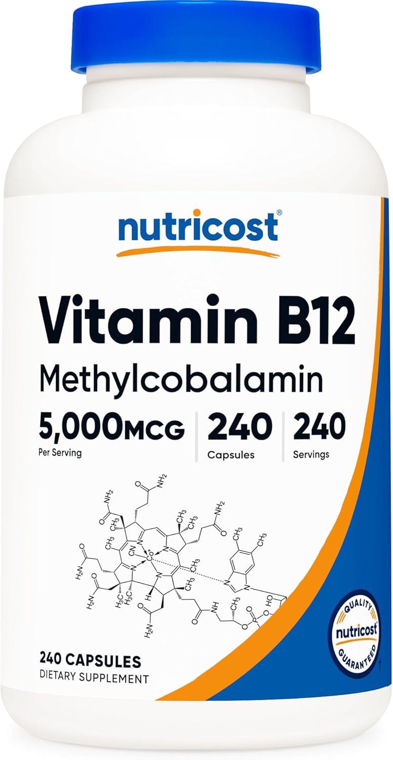 Nutricost Vitamin B12 Methylcobalamin 5000mcg for Adults - Image 1