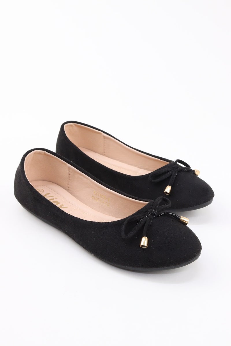 VINY Women's Cushioned Ballet Flats – Lightweight Slip-On Flat Shoes, Comfortable Everyday Walking & Office Ballerina Shoes with Soft Support Insole - Image 1