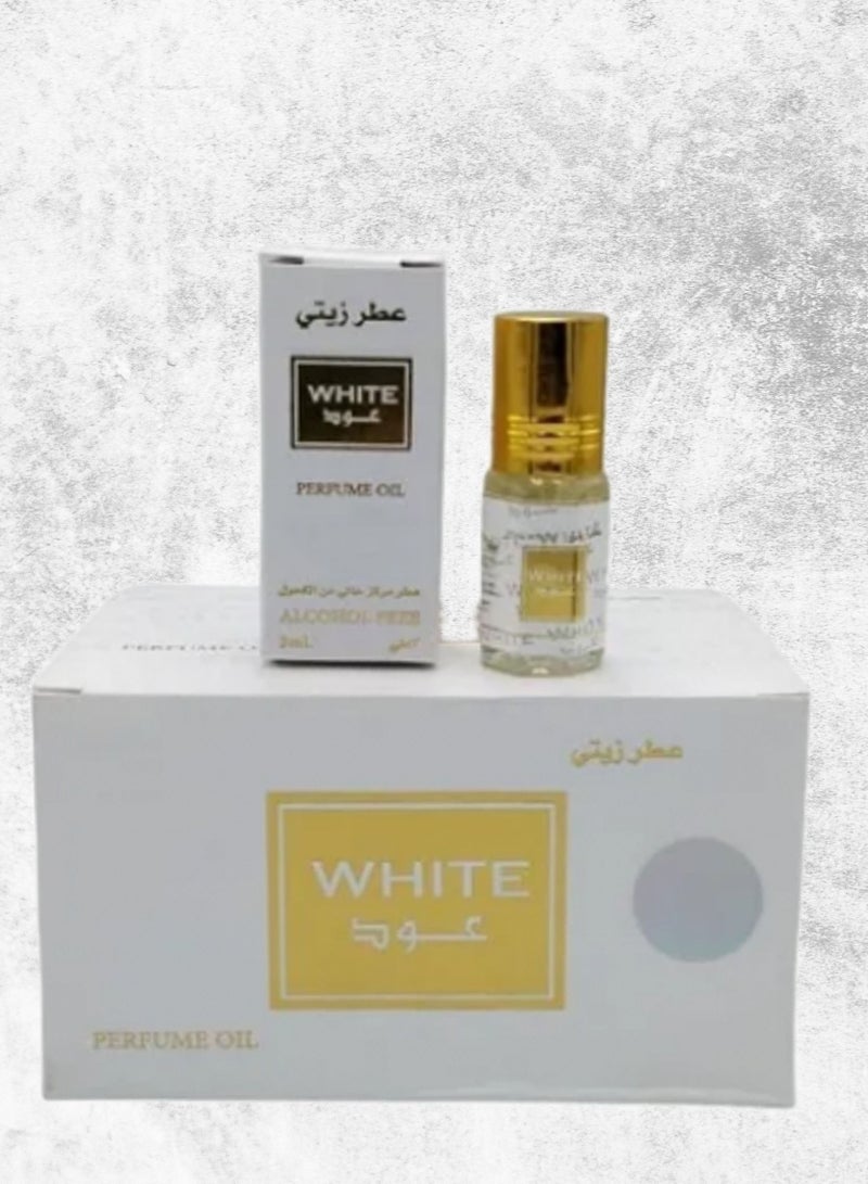 Banafa 12 Pieces Oud White Perfume Oil 3 Ml - Image 1