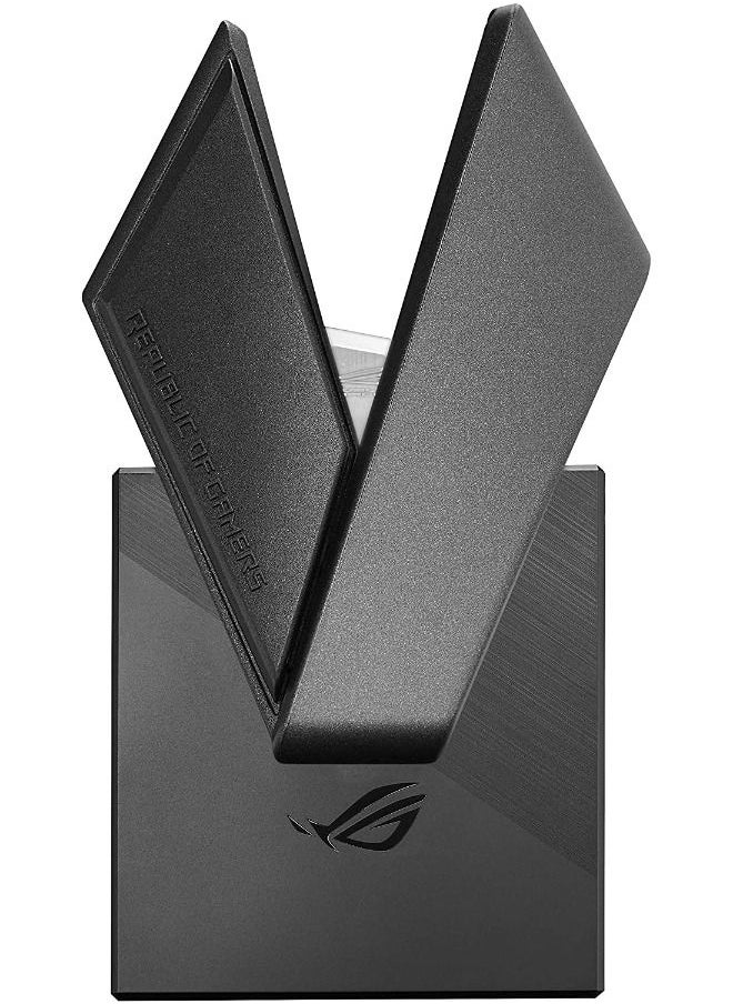 ASUS - ROG Throne Core Gaming Headset Stand with Optimized Arc Design Stable and Aon Slip Base and Compatible with Most Headsets Black - Image 1