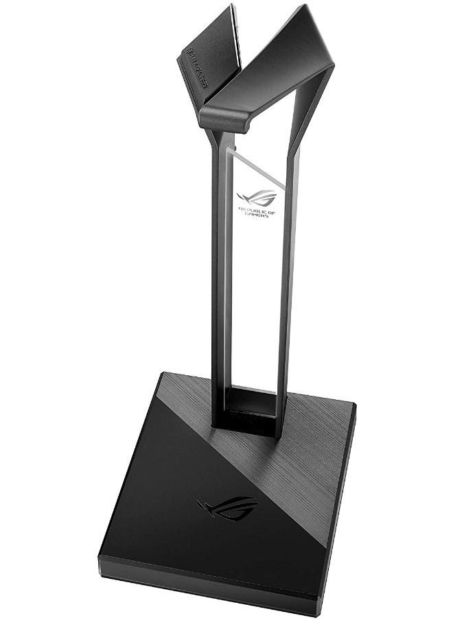 ASUS - ROG Throne Core Gaming Headset Stand with Optimized Arc Design Stable and Aon Slip Base and Compatible with Most Headsets Black - Image 1