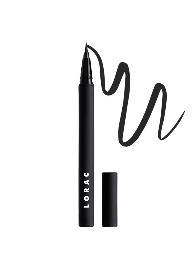 Lorac PRO Liquid Eyeliner, Black | Precision Brush Tip | Water Resistant | Long Lasting | Smudge Resistant - Image 1