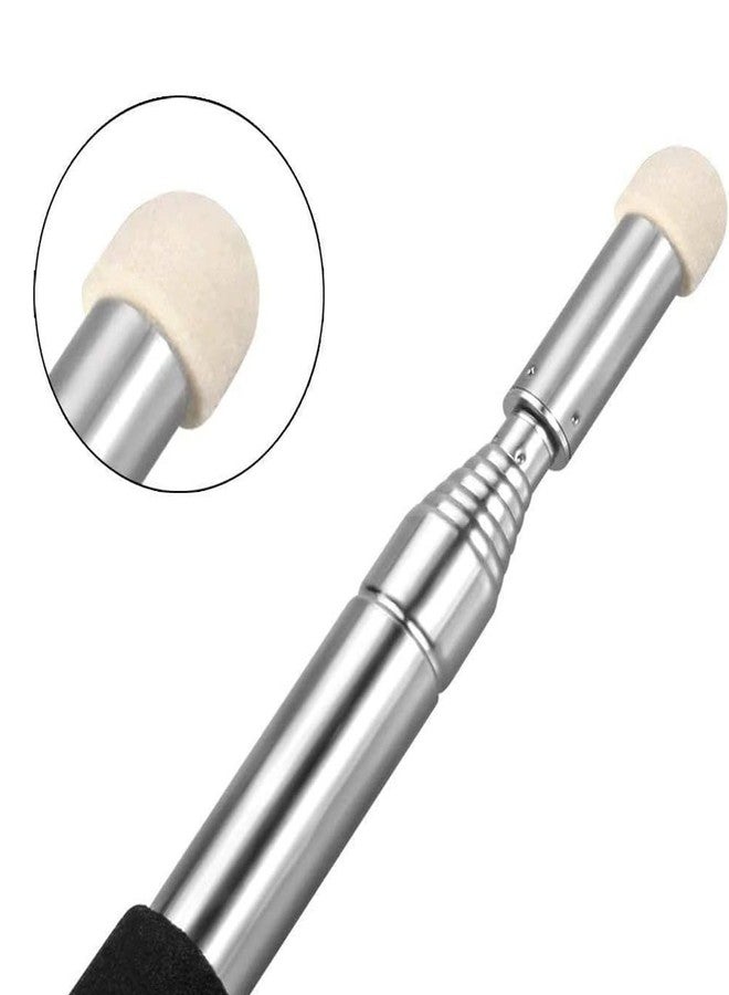 Hodaqe Telescopic Teachers Pointer,Teaching Pointer Stick for Classroom,Metal Hand Retractable Pointer Extended Length 100cm, Handheld Presenter Whiteboard Pointer (Black) - Image 4