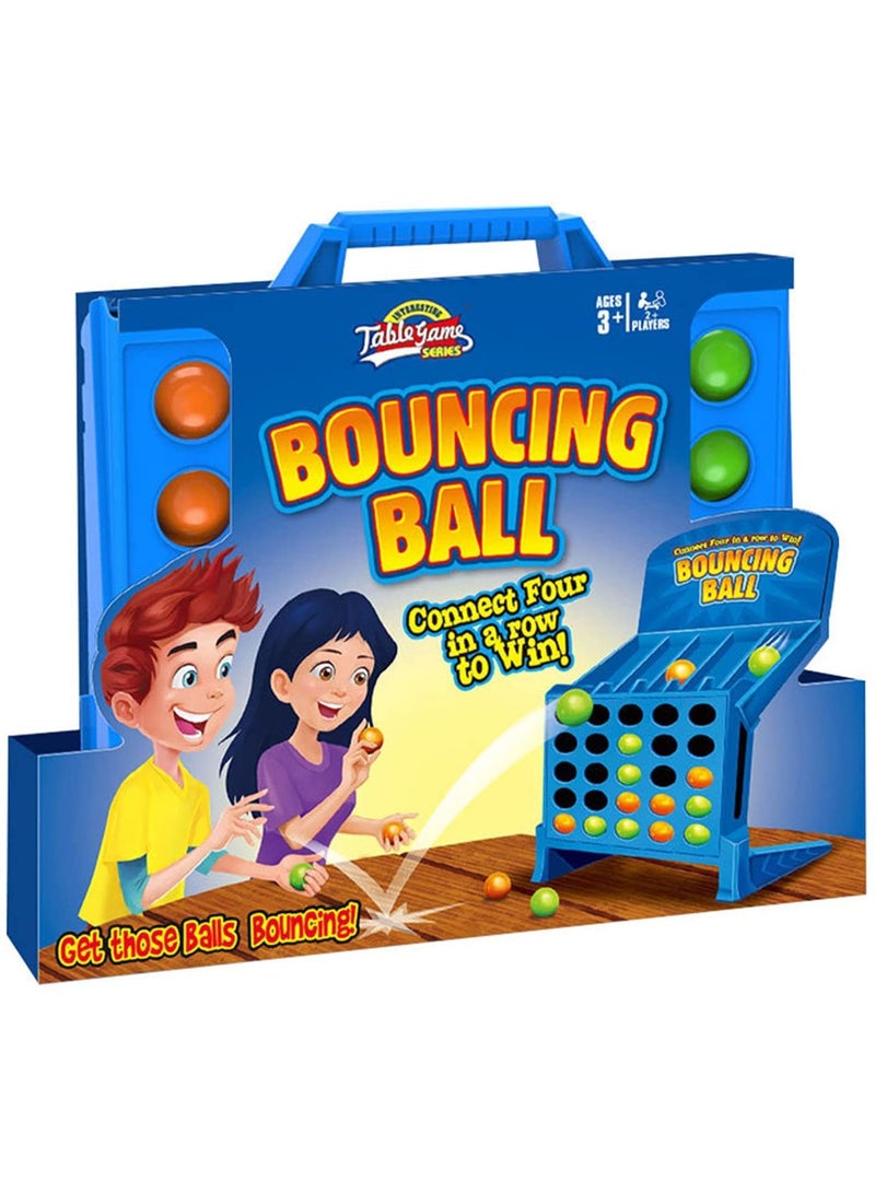 KSYN KO-KO لعبة الكرات المرتدة المتصلة (4 رميات) - كلاسيكية 4 في صف وربط 4 كرات لعبة تعليمية مسلية للتفاعل بين الآباء والأطفال - لعبة جماعية للحفلات ومكتبية مضحكة للأطفال والعائلة - Image 2