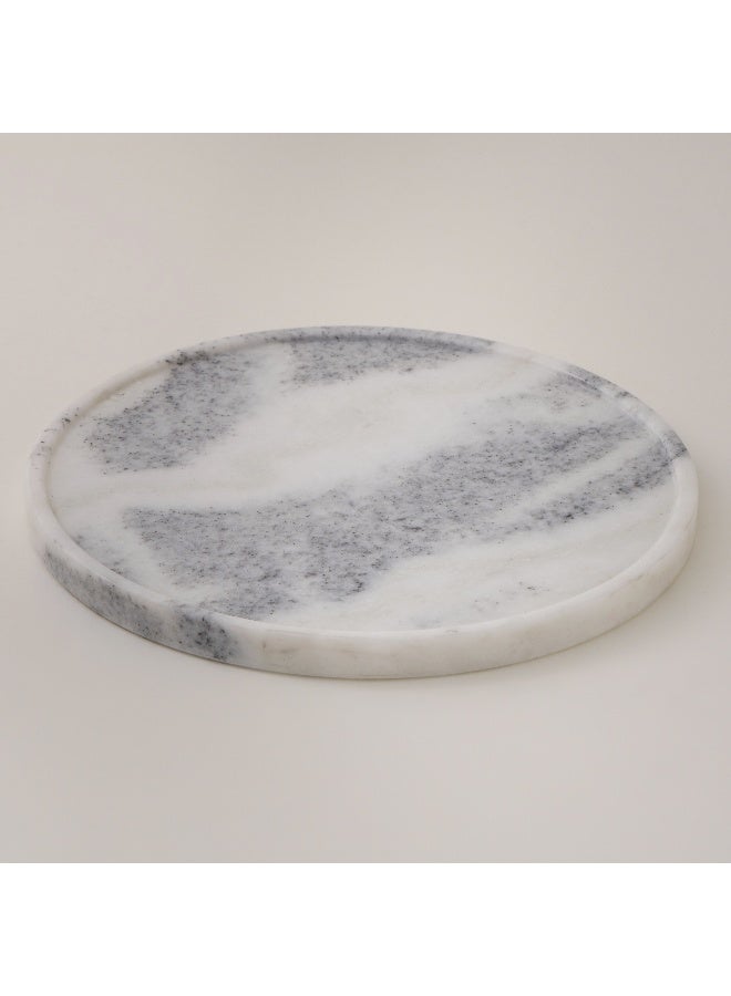La Mesa Glass Cake Stand With Marble Base 28*20Cm - Image 3