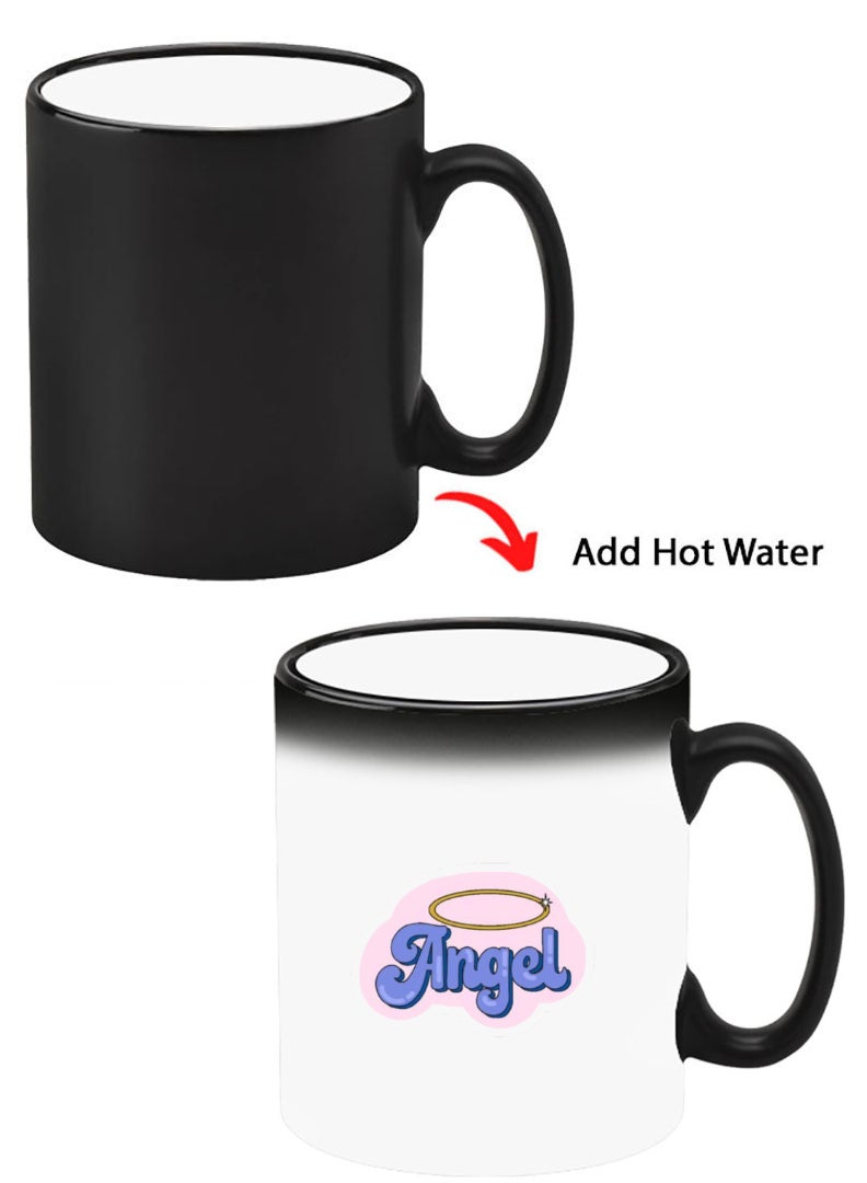 Theodor Color Changing Heat Sensitive Ceramic Mug, Image Revealed When HOT Liquid is Added! Angel - Image 1