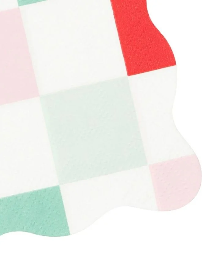 Meri Meri Multi Check Small Napkins
