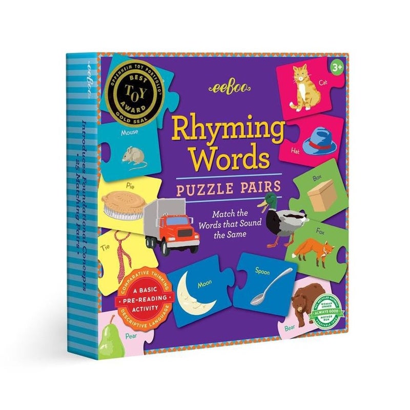EEBOO Rhyming Puzzle Pairs Pprhy3