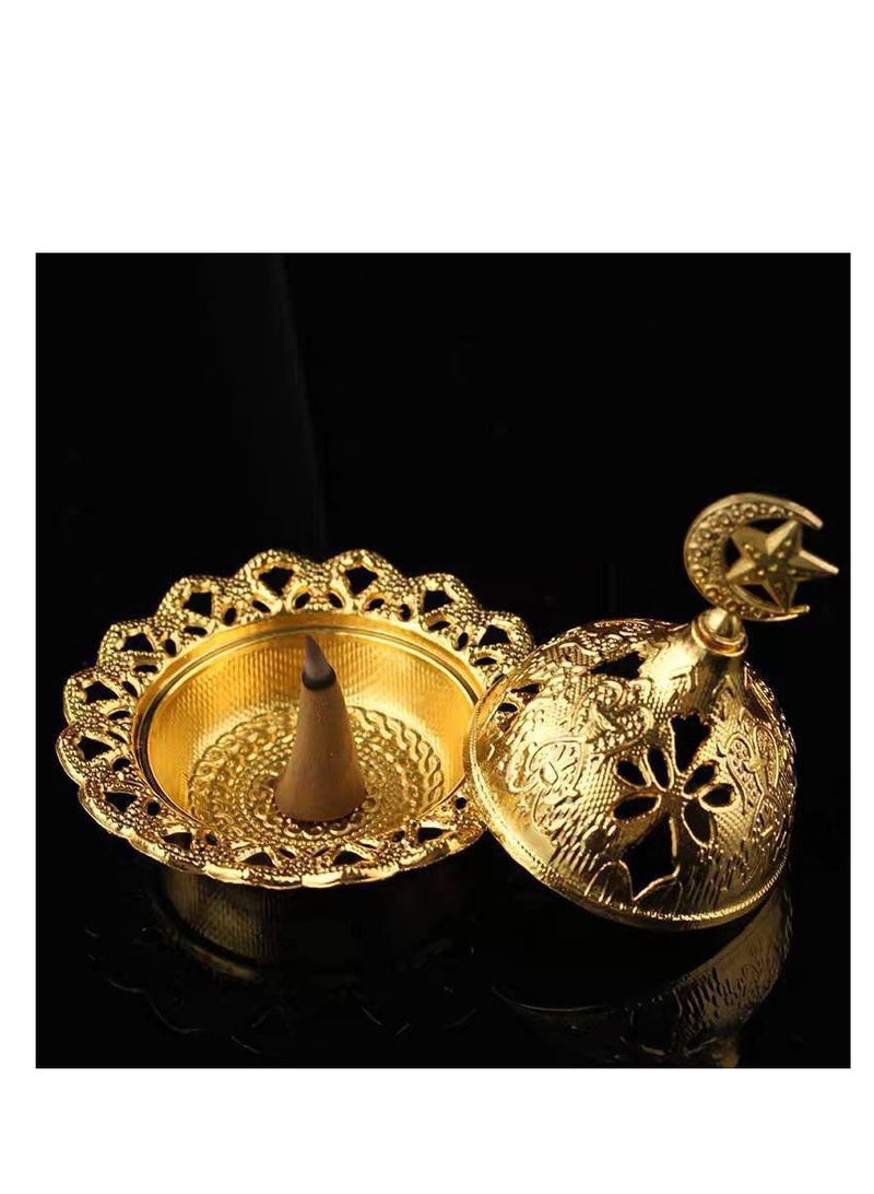 4 pc Incense Burner 8 * 8 cm ( SILVER) - Image 2