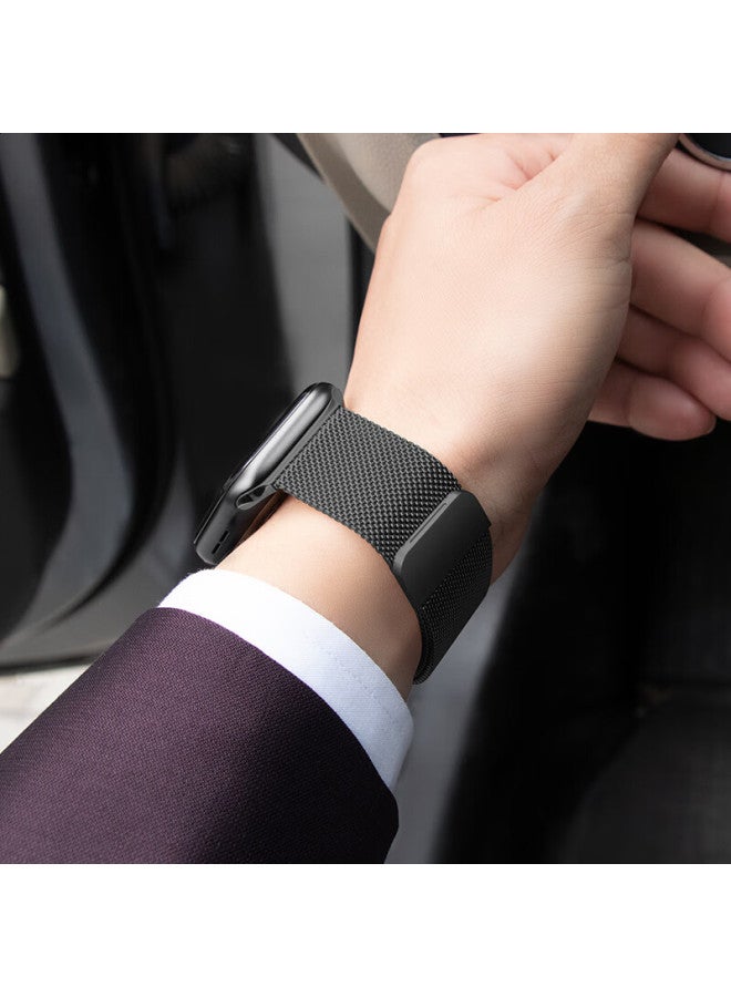 Wqtc Milanese Loop Stainless Steel Band For Apple Watch Series 10/9/8/7/6/ultra2 38/40/41mm