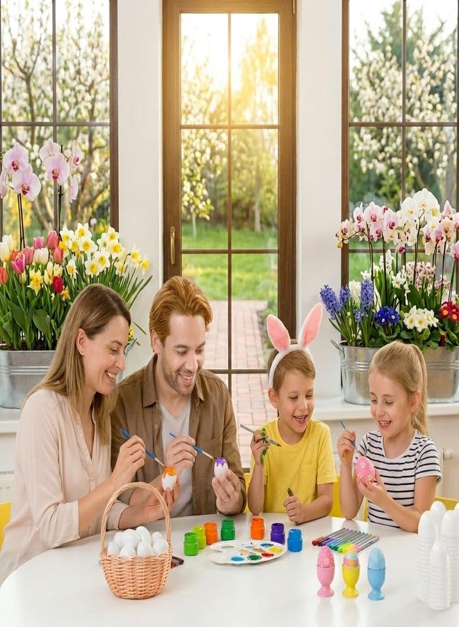 Chochkees White Fillable Easter Eggs 50-Pack, Bright Plastic Easter Eggs with Hinge, Perfect For Easter Egg Hunt, Surprise Egg, 2.25" Fillable Eggs - Image 5