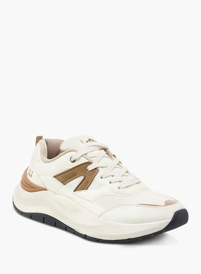 Lee Cooper Mens Panelled Lace-Up Low Ankle Sneakers