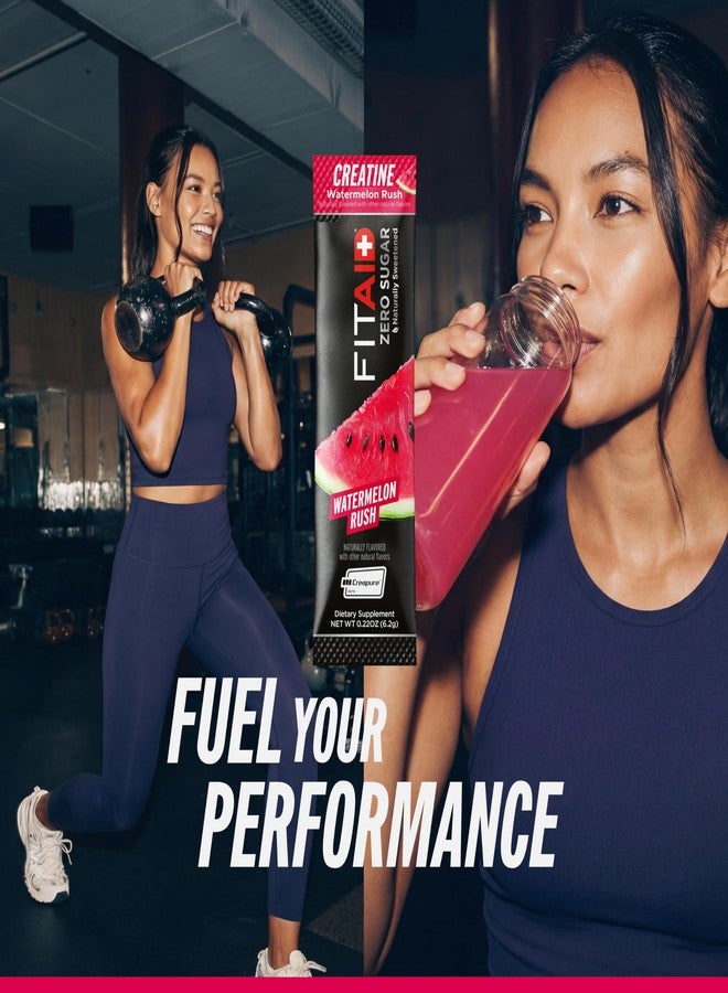 LIFEAID FITAID Creatine Powder, Watermelon Rush (14 Stick Packs) - Image 4