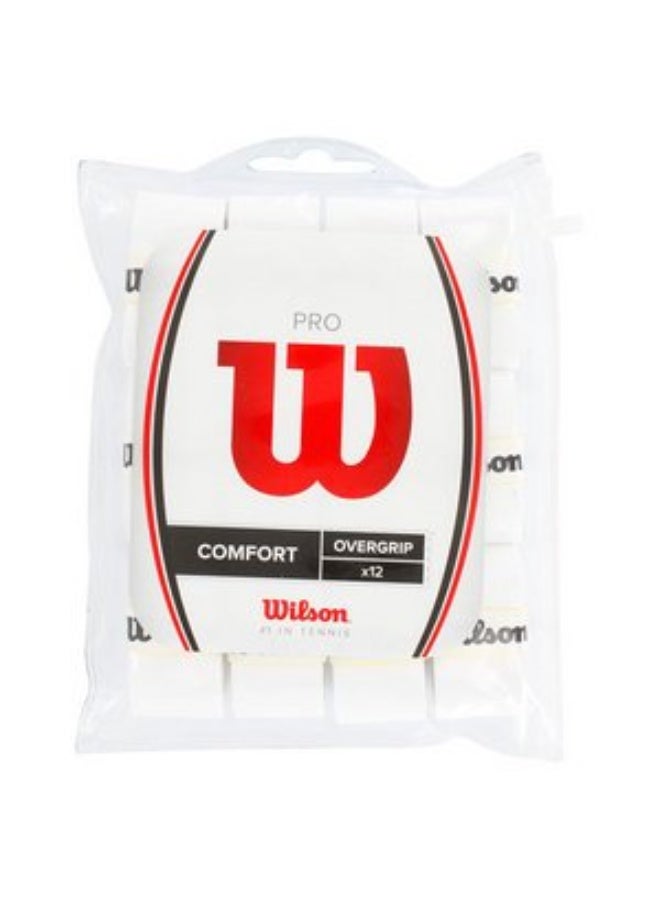Wilson Pro Overgrip - Comfort 12 Pack, White - Image 4