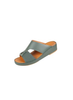 barjeel uno 008-3715 Barjeel Uno Mens Arabic Sandals BS 35 Green  - Image 1