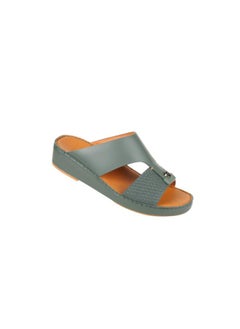barjeel uno 008-3715 Barjeel Uno Mens Arabic Sandals BS 35 Green  - Image 2