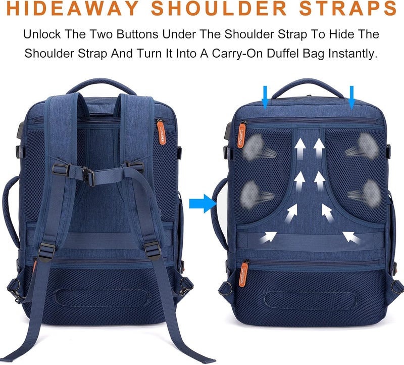 Lumesner Unisex Lumesner Travel Bussiness Laptop Backpack Carry on backpack,Travel backpack - Image 5