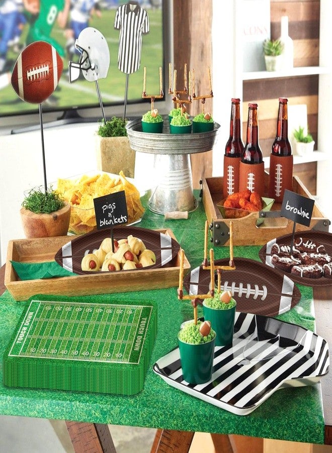 PIXHOTUL Football Plates, Football Party Decorations Football Party Plates Disposable Paper Plates for Kids Men Football Birthday Party Tailgate Party Football Game Day (40) - Image 3