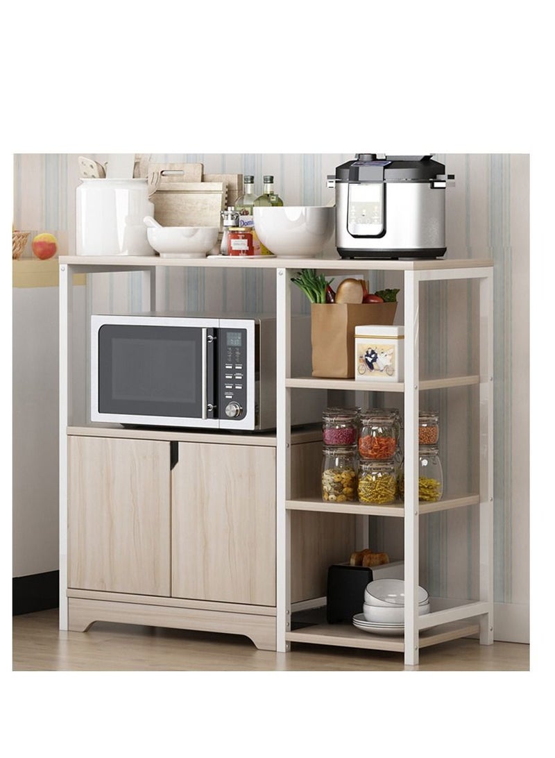 ZUIHAO 3-Tier Kitchen Rack Storage Cabinet Spice Holder Multi Function Microwave Oven Stand Save Space Organizer Shelf for Utensils Vegetable Fruit - Image 1