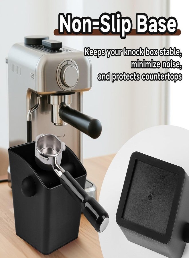 Fevbcnrj Coffee Knock Box Compatible with Breville, Espresso Puck Knock Box with Large Capacity, Durable Shock-Absorbent Espresso Puck Bin, Removable Bar and Non-Slip Base, Easy to Clean, for Home and Office - Image 5