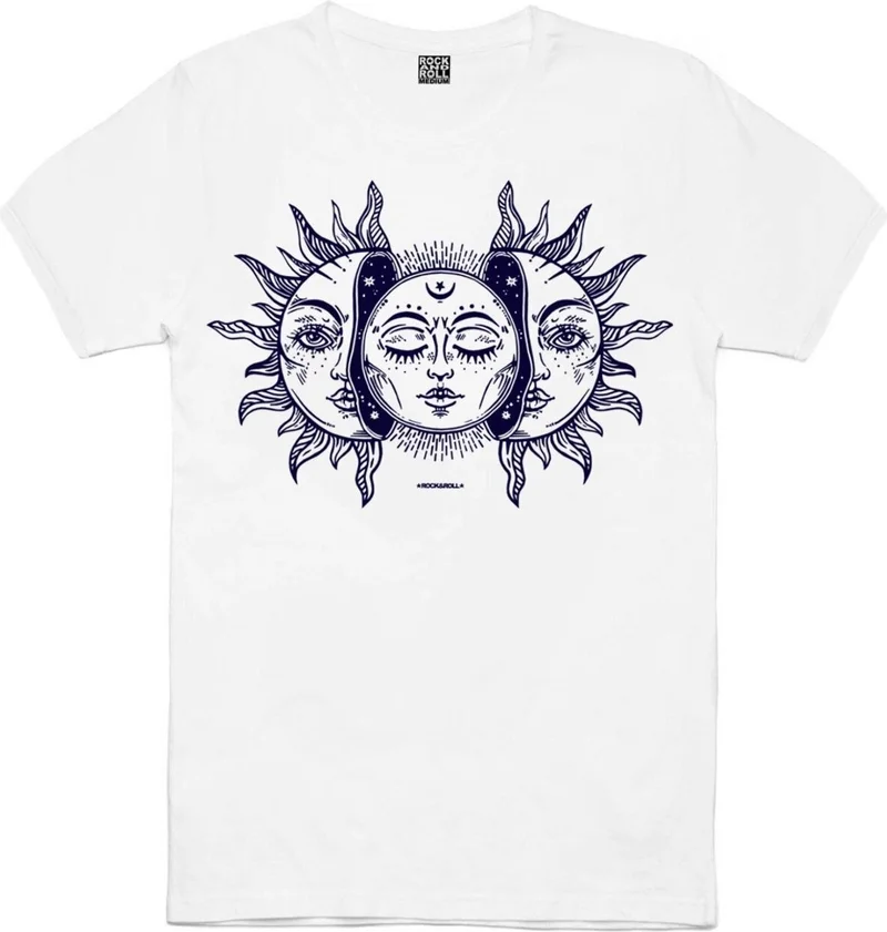 روك اند رول Moon Sun White, We Cannot Separate Women's 2-Piece Eco Pack T-Shirt