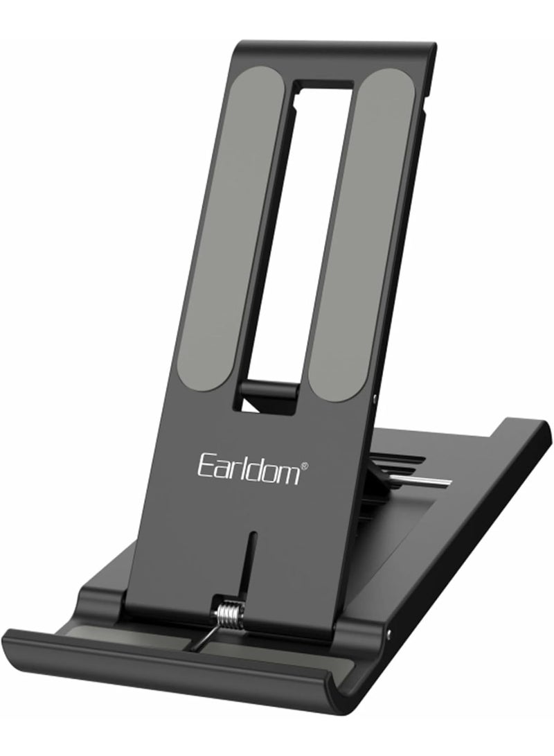 أيرلدوم حامل هاتف ذكي قابل للتعديل EH161 - حامل هاتف محمول قابل للطي مصنوع من مادة البولي بروبيلين المتينة، يوفر رؤية متعددة الزوايا للمكتب، متوافق مع جميع الهواتف الذكية والأجهزة اللوحية - Image 1