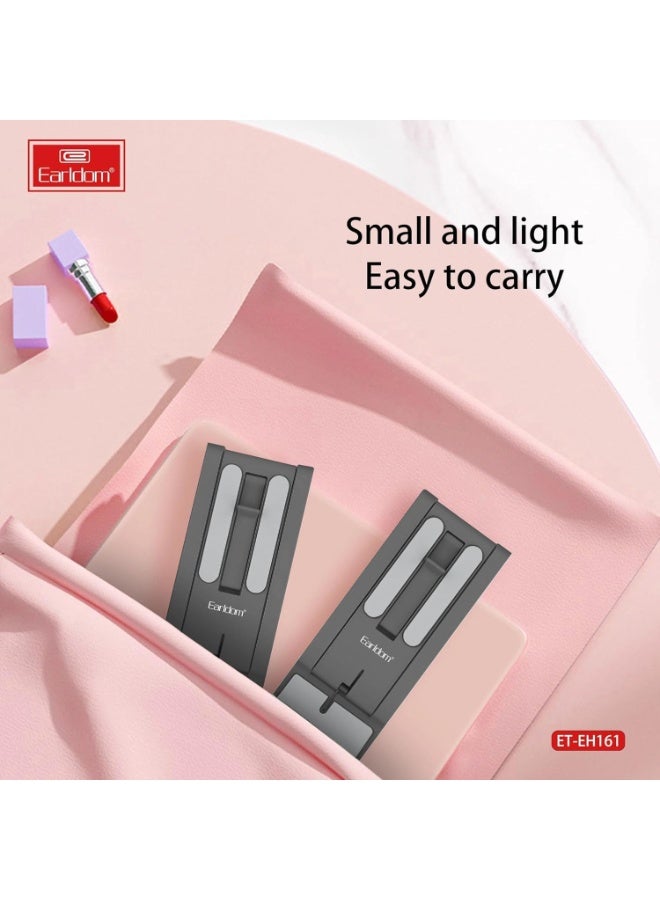 أيرلدوم حامل هاتف ذكي قابل للتعديل EH161 - حامل هاتف محمول قابل للطي مصنوع من مادة البولي بروبيلين المتينة، يوفر رؤية متعددة الزوايا للمكتب، متوافق مع جميع الهواتف الذكية والأجهزة اللوحية - Image 4