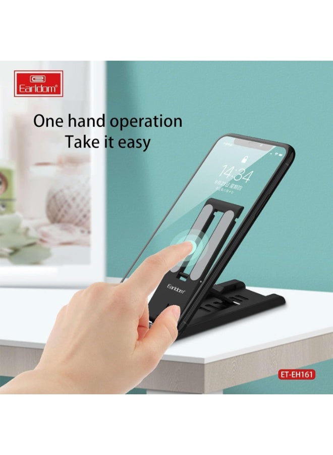 أيرلدوم حامل هاتف ذكي قابل للتعديل EH161 - حامل هاتف محمول قابل للطي مصنوع من مادة البولي بروبيلين المتينة، يوفر رؤية متعددة الزوايا للمكتب، متوافق مع جميع الهواتف الذكية والأجهزة اللوحية - Image 5