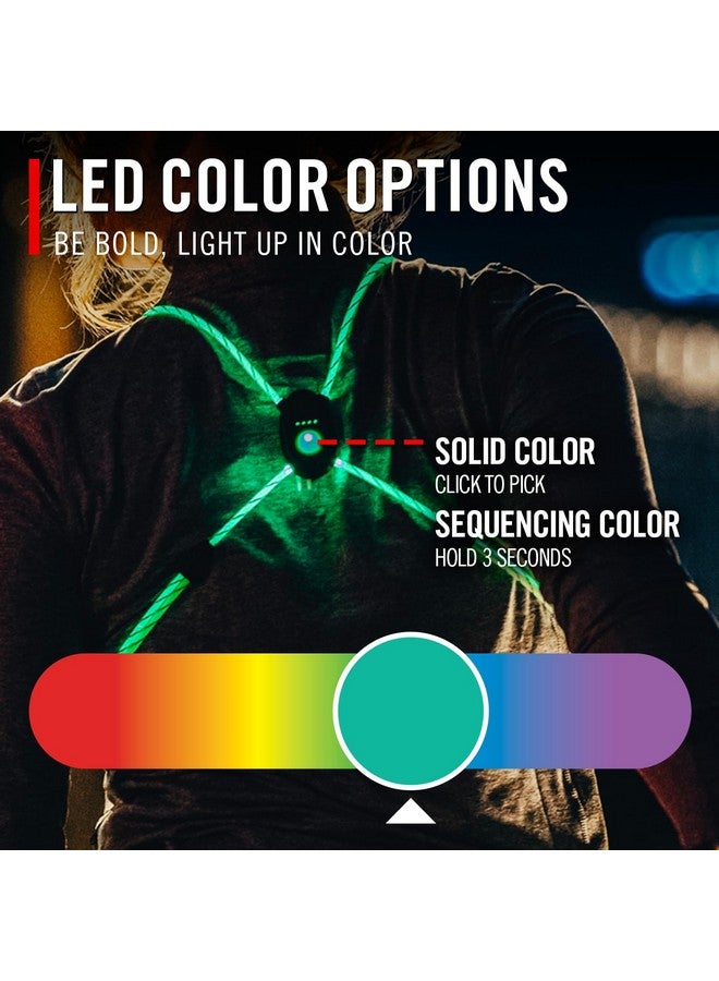 Coast Lh150 Rechargeable Led Hi Vis Lighted Vest 6+ Color Modes Reflective Ultralight One Size Fits Most - Image 3