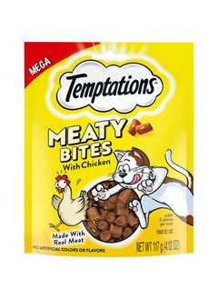 Temptations Meaty Bites Soft And Savory Cat Treats With Chicken, 4.12 Oz. Pouch  - Image 1