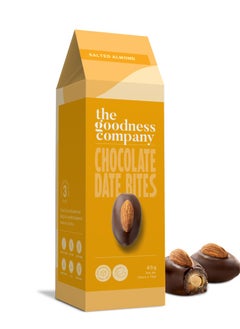 The Goodness Company Salted Almond Chocolate Date Bites (Vegan, No Added Sugar) 45g  - Image 1
