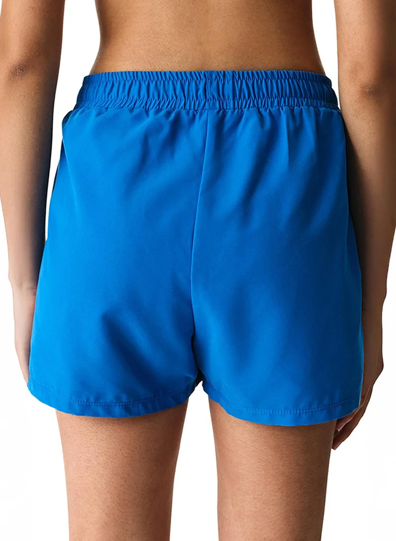 بنتي Penti Women's Quick-Dry Beach Trim Swim Shorts - Blue