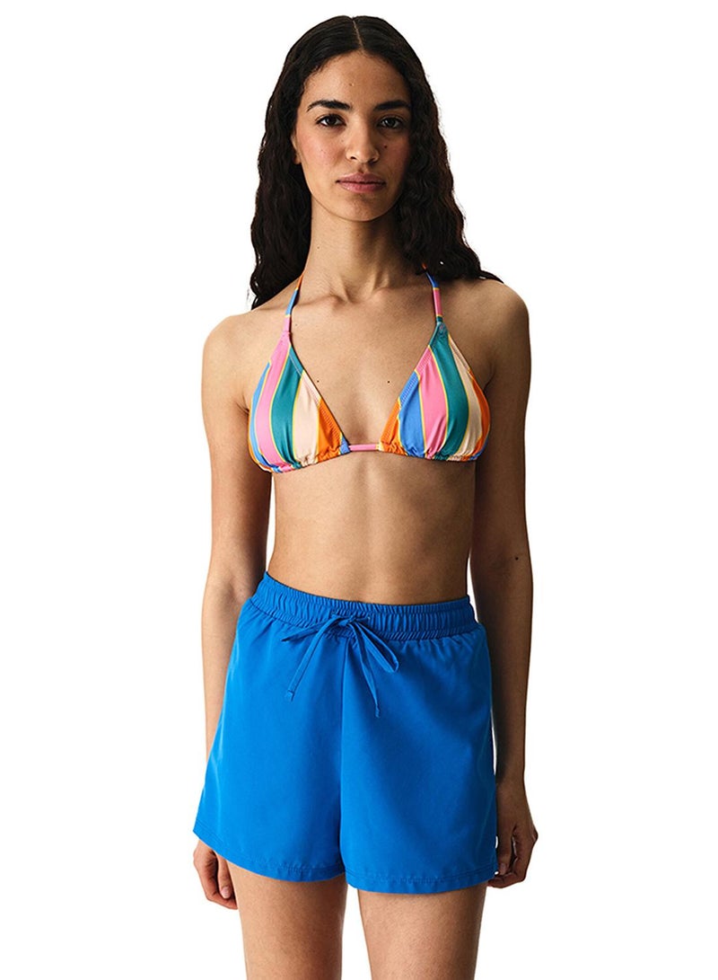Penti Women's Quick-Dry Beach Trim Swim Shorts - Blue - Image 4