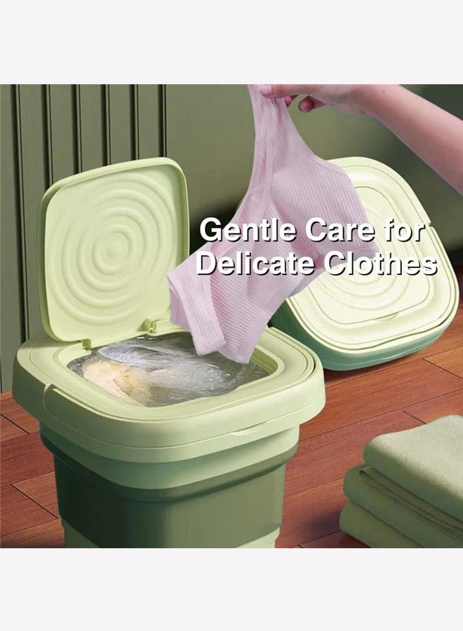 Portable Washing Machine, Foldable Washer,Spin Dryer Foldable Bucket Washer,Suitable for Apartment Dorm,Travelling  - Image 2