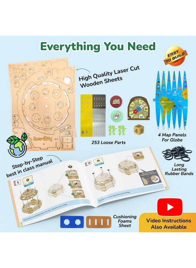 سمارتيفيتي لعبة Smartivity Globe Explorer I، لعبة الواقع المعزز للأطفال من سن 8 إلى 14 عامًا | أكثر من 1000 معلومة عن الحيوانات والمعالم والأماكن وغيرها | هدية عيد ميلاد للأولاد والبنات | لعبة تعليمية علمية للأطفال من صنعك في مجالات العلوم والتكنولوجيا والهندسة والرياضيات - Image 5