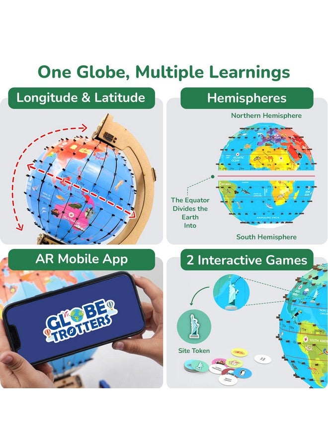 سمارتيفيتي لعبة Smartivity Globe Explorer I، لعبة الواقع المعزز للأطفال من سن 8 إلى 14 عامًا | أكثر من 1000 معلومة عن الحيوانات والمعالم والأماكن وغيرها | هدية عيد ميلاد للأولاد والبنات | لعبة تعليمية علمية للأطفال من صنعك في مجالات العلوم والتكنولوجيا والهندسة والرياضيات - Image 3