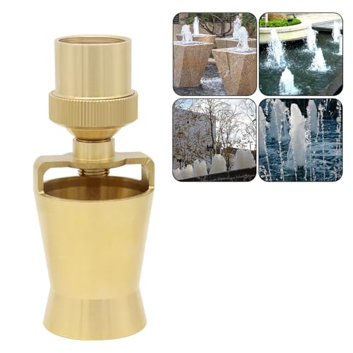 Hooshing Brass Fountain Nozzle Spray 1" DN25 Internal Thread Ice Tower Sprinkler Head for Park Museum Library Fountain Pond - Image 1
