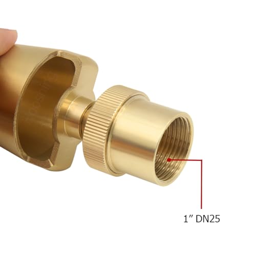 Hooshing Brass Fountain Nozzle Spray 1" DN25 Internal Thread Ice Tower Sprinkler Head for Park Museum Library Fountain Pond - Image 3
