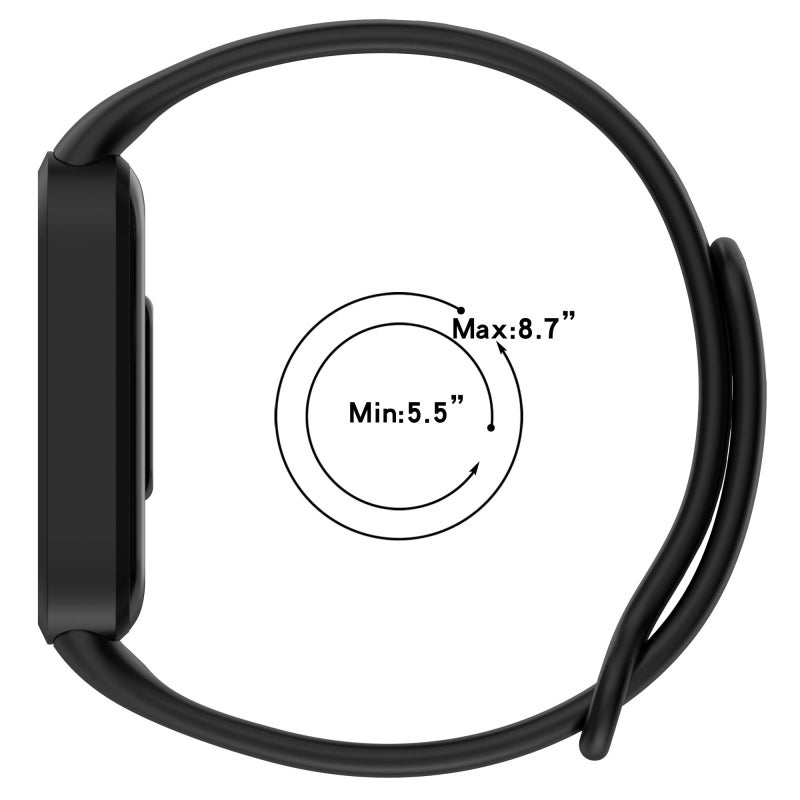 erorex For Redmi Band 2 / Xiaomi Smart Band 8 Active Soft Silicone Integrated Watch Band(Dream White) - Image 5