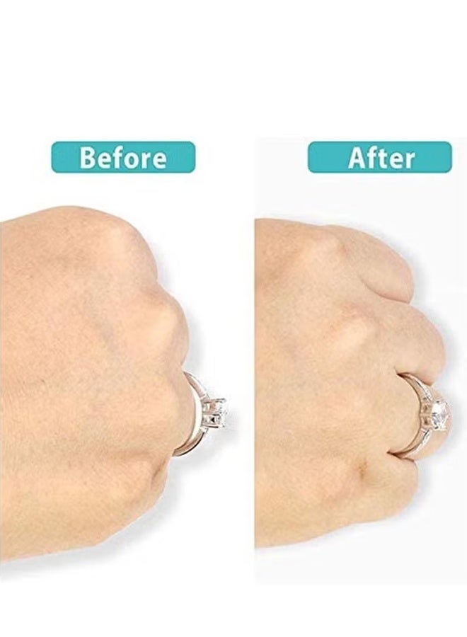 YJ Invisible Ring Size Regulator 3 Loose Rings for Fixing Ring Size for Wide Ring, Jewelry Ring Guard Smaller Gasket Loose Ring Tightener Ring Multi Size Ring Size, Black, Grey, White - Image 5