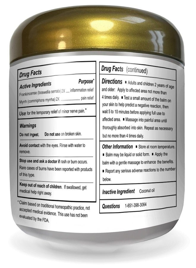 Wise Men Healing Balm with Myrrh and Frankincense Essential Oils for Neuropathy, Sciatica and Nerve Pain Massage and Skin Moisturizing - Image 5