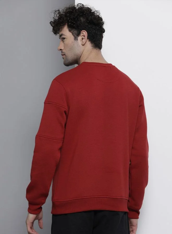 The Indian Garage Co  The Indian Garage Co Men Regular Fit Printed Crew Neck Full Sleeves Sweatshirt  | Best Price UAE