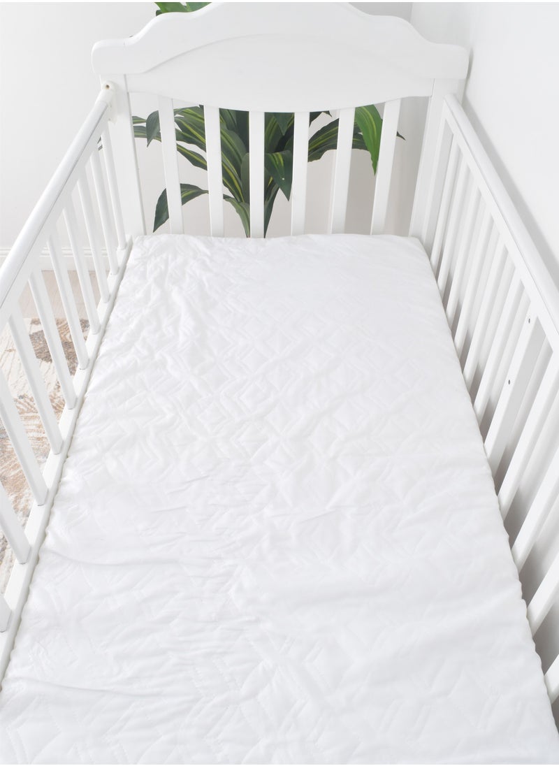 FUN MOMENT Baby Crib Mattress 120x60cm Height 4.5cm Eco Fabric  - Image 1