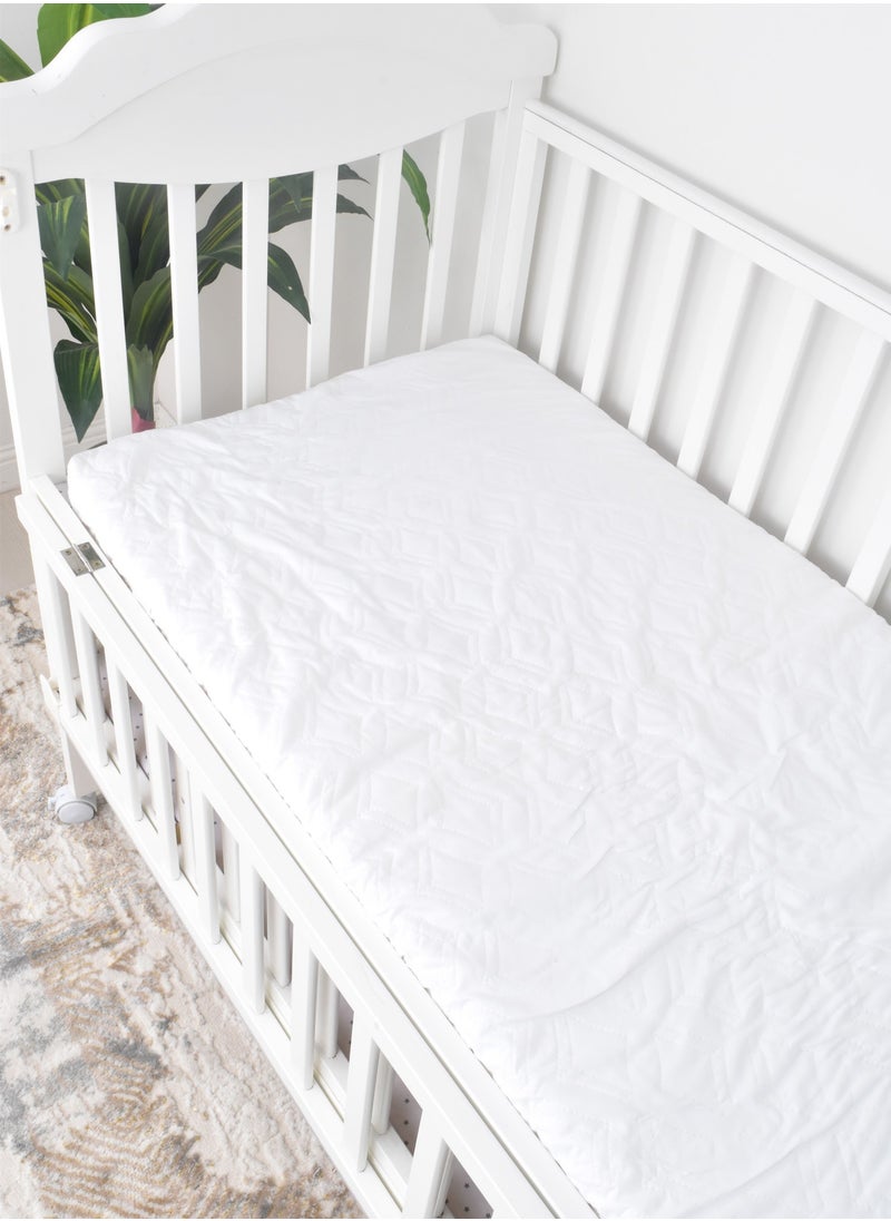 FUN MOMENT Baby Crib Mattress 120x60cm Height 4.5cm Eco Fabric  - Image 2